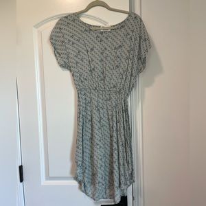 DRESS | Blue square-patterned dress